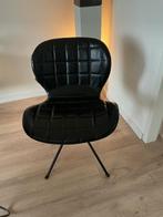 Zuiver OMG stoel, Huis en Inrichting, Stoelen, Ophalen, Zwart, Leer, Zo goed als nieuw