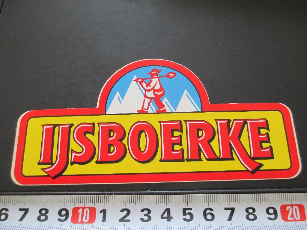 sticker 037 ijs ijsboerke *, Ophalen, Zo goed als nieuw