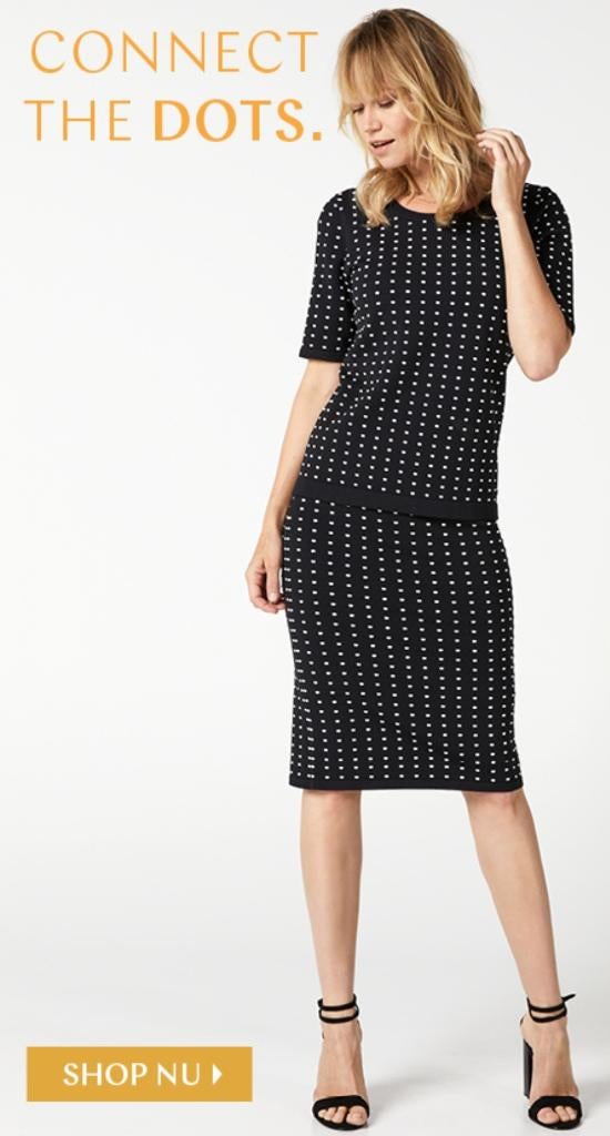 Steps co-ord set rok (L) en top (L), zwart wit, nieuw, Kostuum of Pak, Zwart, Maat 42/44 (L), Ophalen of Verzenden