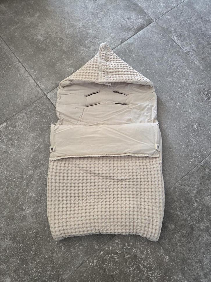 Reiswiegdeken voor Maxi Cosi (Wafelstof Koeka - Beige), Kinderen en Baby's, Dekens, Slaapzakjes en Inbakerproducten, Zo goed als nieuw