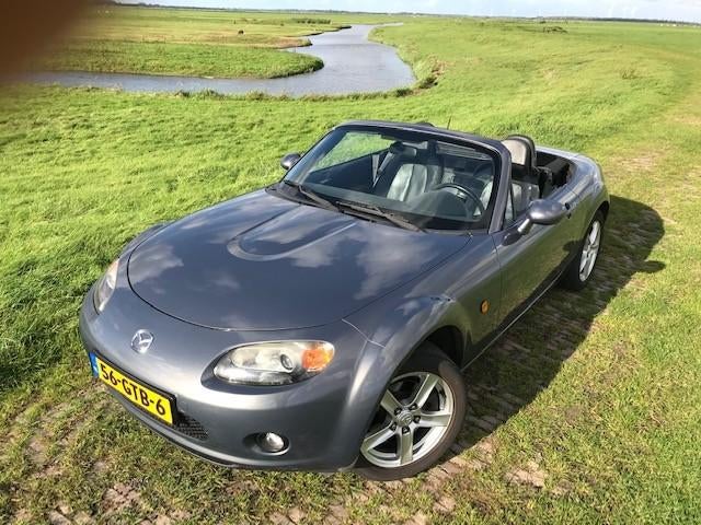 Mazda MX-5 1.8 Touring 2007 Grijs, Auto's, Voorwielaandrijving, Zwart, 4 cilinders, Cabriolet