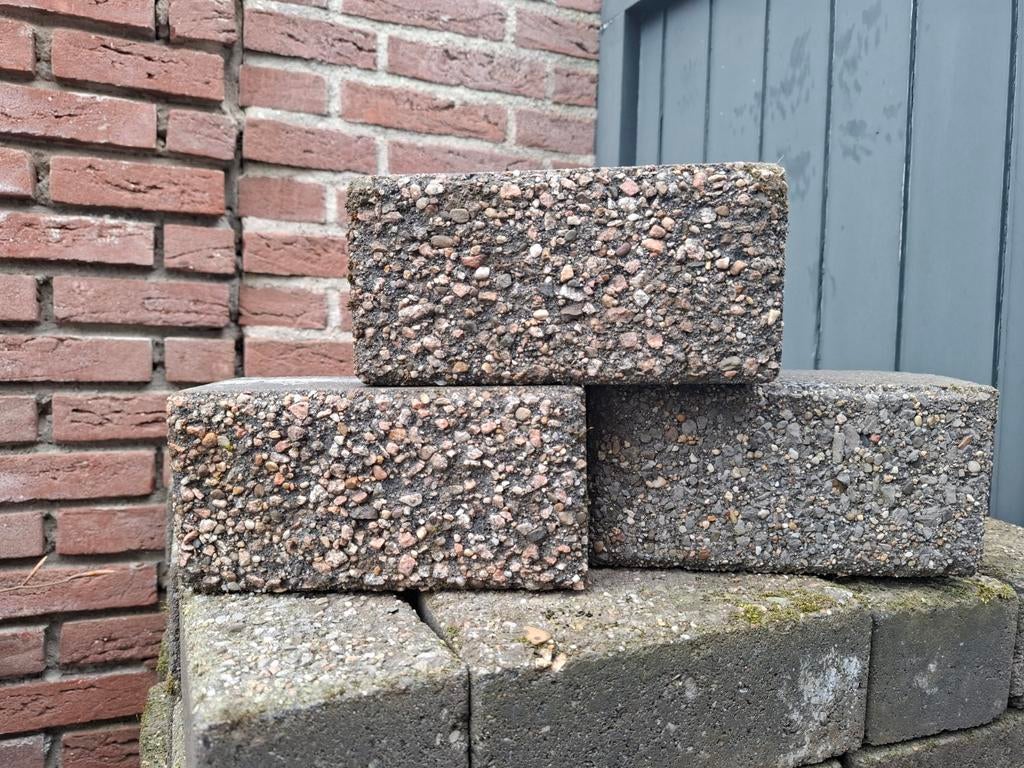 288 beton klinkers gebruikt maar in goede staat, Tuin en Terras, Ophalen, Gebruikt, Klinkers, 10 m² of meer