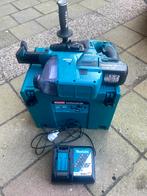 Complete Makita DHR242 incl. Makita DX06 stofafzuiging, Doe-het-zelf en Verbouw, Gereedschap | Boormachines, Gebruikt, Boor- en/of Breekhamer