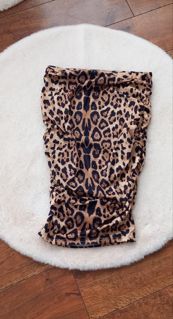 Luipaard rok, Kleding | Dames, Rokken, Bruin, Maat 42/44 (L), Ophalen of Verzenden, Zo goed als nieuw