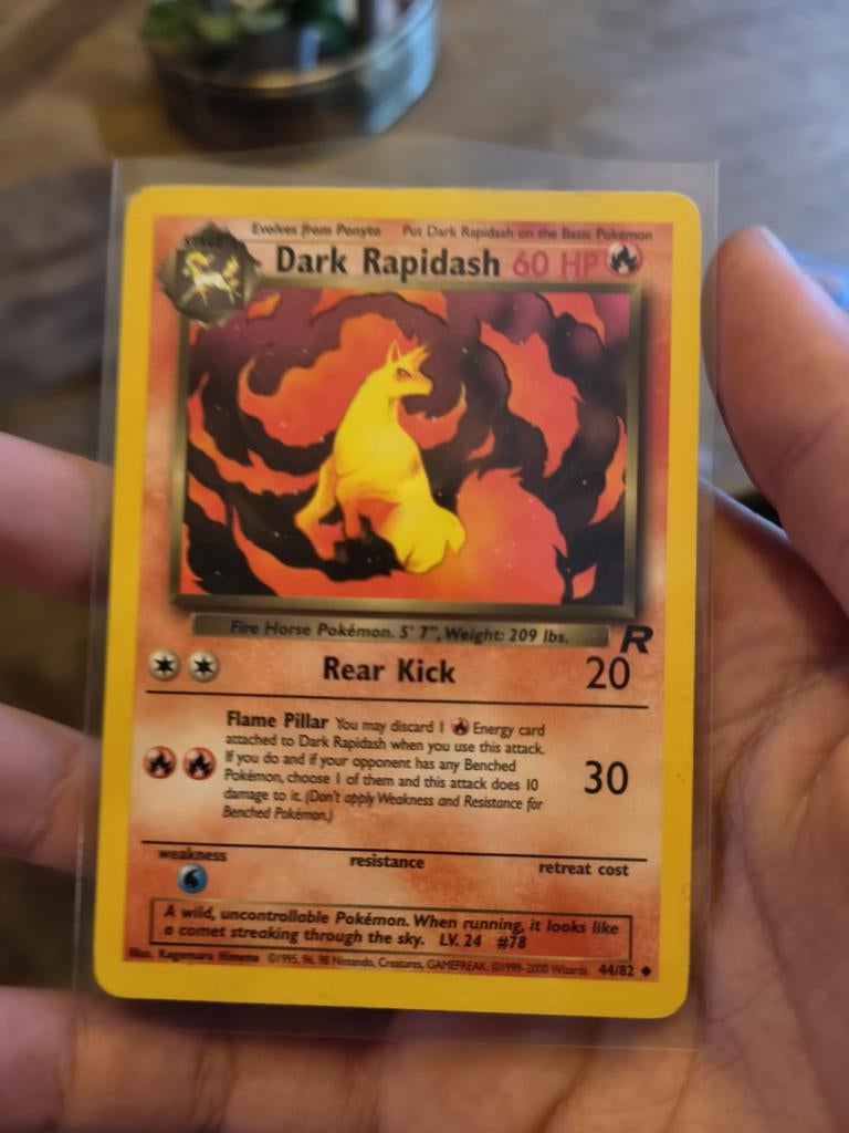 Dark Rapidash team rocket, Ophalen of Verzenden