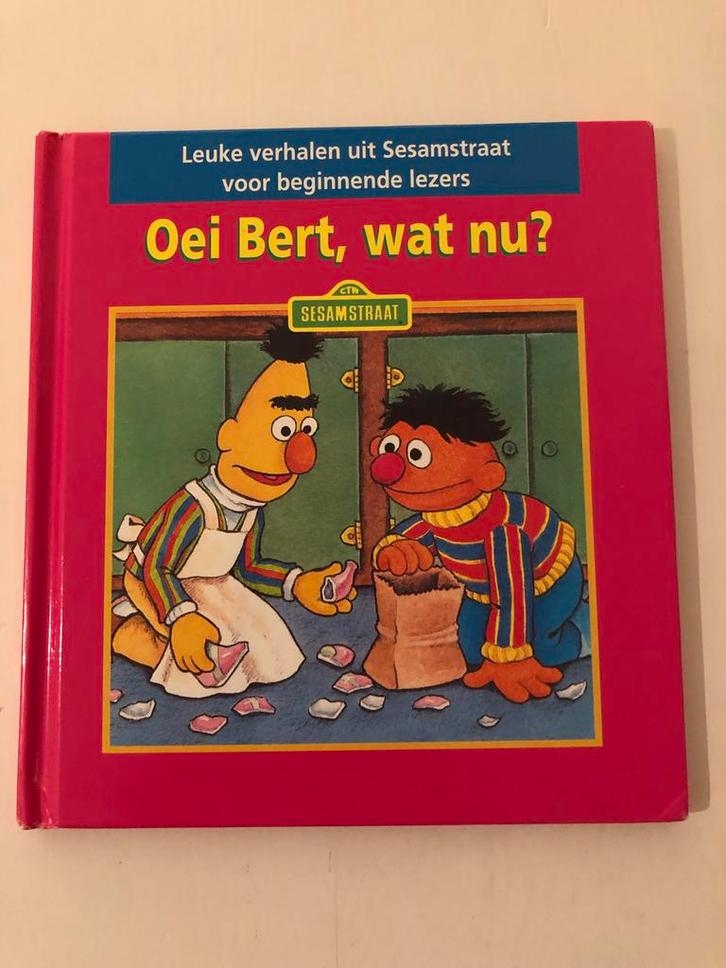 Oei Bert, wat nu? Sesamstraat boek AVI 3, Boeken, Kinderboeken | Kleuters, Zo goed als nieuw, Fictie algemeen, 5 of 6 jaar, Jongen of Meisje
