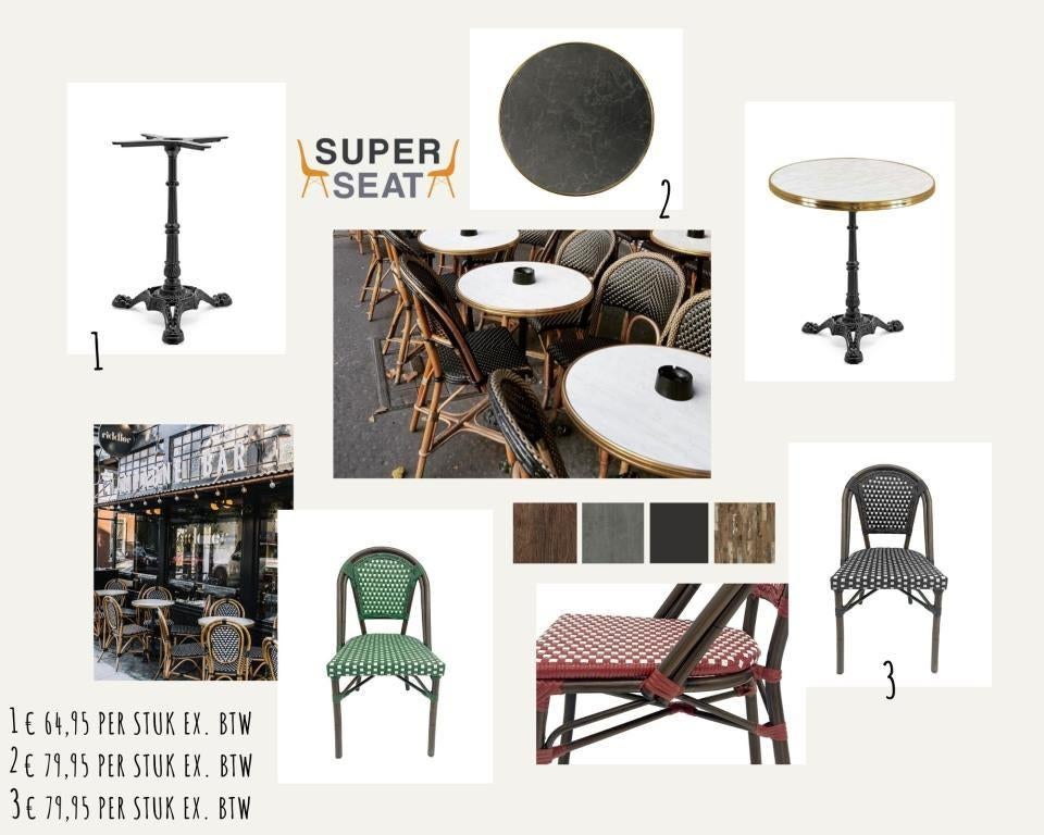 Horeca Tafelonderstellen Bistro onderstel Tafelpoten  808, Ophalen, Rond, Nieuw, 75 cm of meer