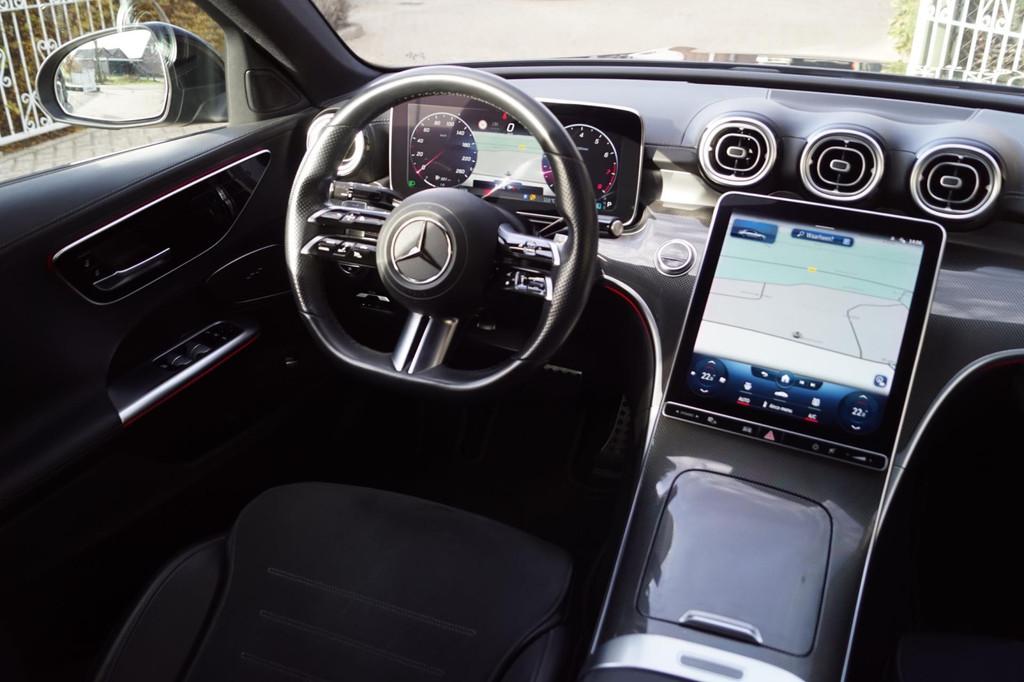 Mercedes-Benz C-klasse 180 AMG Line Autom Leder/Alcantara Sp, Automaat, 4 cilinders, Bedrijf, 170 pk