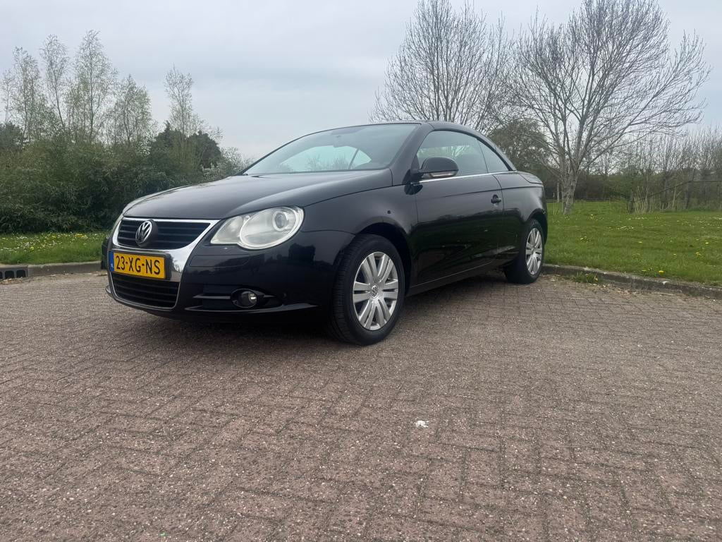 Volkswagen Eos 1.6 16V FSI 2007 Zwart, Auto's, Volkswagen, Particulier, Eos, ABS, Airbags, Airconditioning, Alarm, Boordcomputer