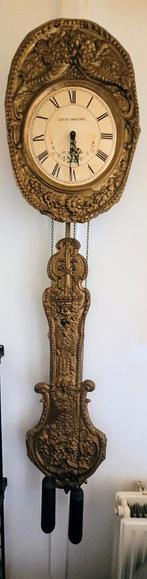 Franse comtoise klok, Louis Jaquine, rond 1900, Ophalen