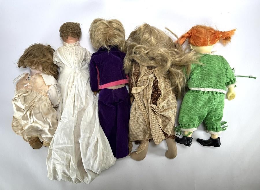 1163. Poppen, ca. 1910–1980, Antiek en Kunst, Antiek | Speelgoed, Ophalen of Verzenden