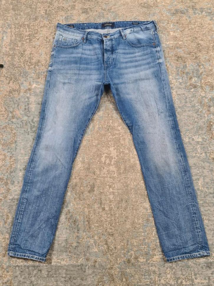 Scotch and Soda RALSTON W40 L34 Slim 100% katoen Bronno4034, Kleding | Heren, Spijkerbroeken en Jeans, Zo goed als nieuw, W36 - W38 (confectie 52/54)