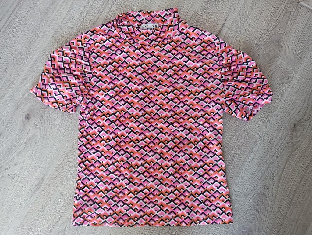 D-Zine shirt maat 152- 158met opvallende print, Kinderen en Baby's, Kinderkleding | Maat 152, Meisje, D-Zine, Ophalen of Verzenden