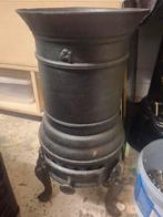 Antieke vuurduvel potkachel klein formaat!, Ophalen of Verzenden