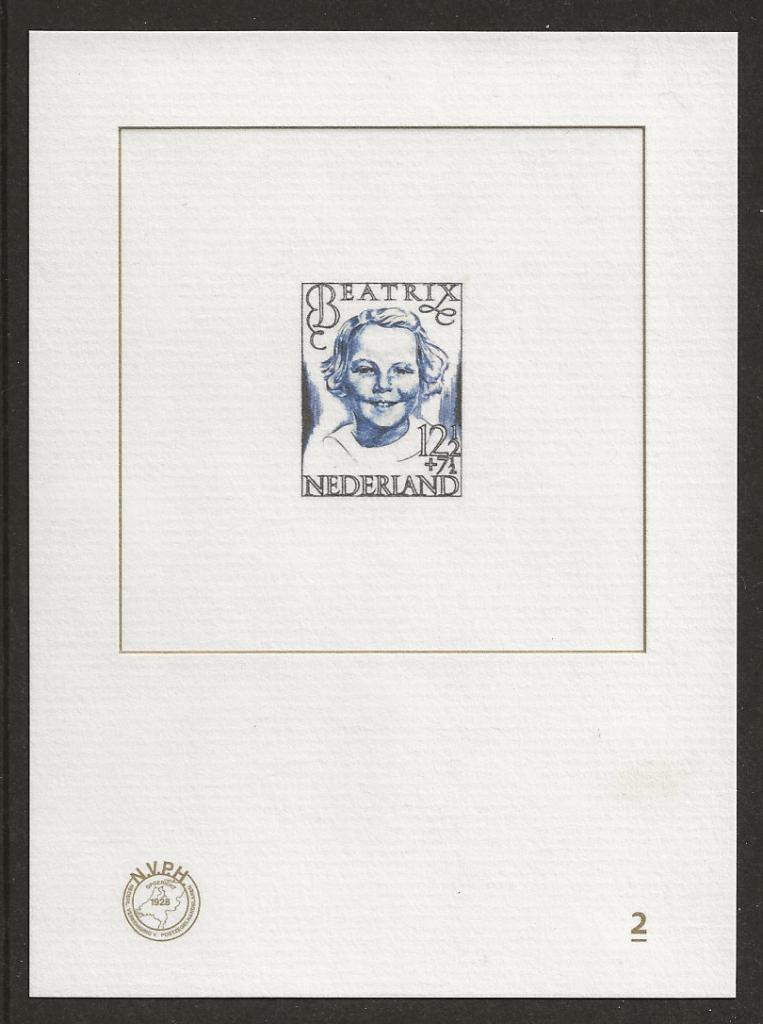 Blauwdruk nummer BD2, postfris, Postzegels en Munten, Postzegels | Nederland, Ophalen of Verzenden, Postfris