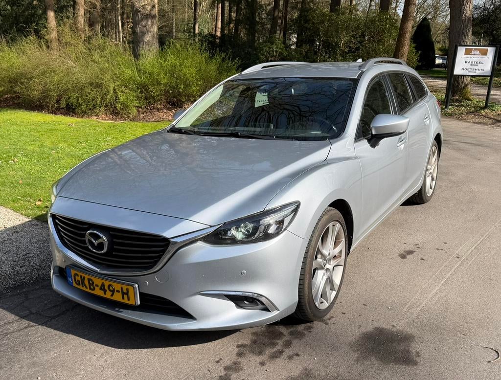 Mazda 6 sportbreak 2.0 Skyactiv-g 165PK AUT 2017 93000km, Auto's, Mazda, Particulier, 6 sportbreak, 360° camera, ABS, Achteruitrijcamera