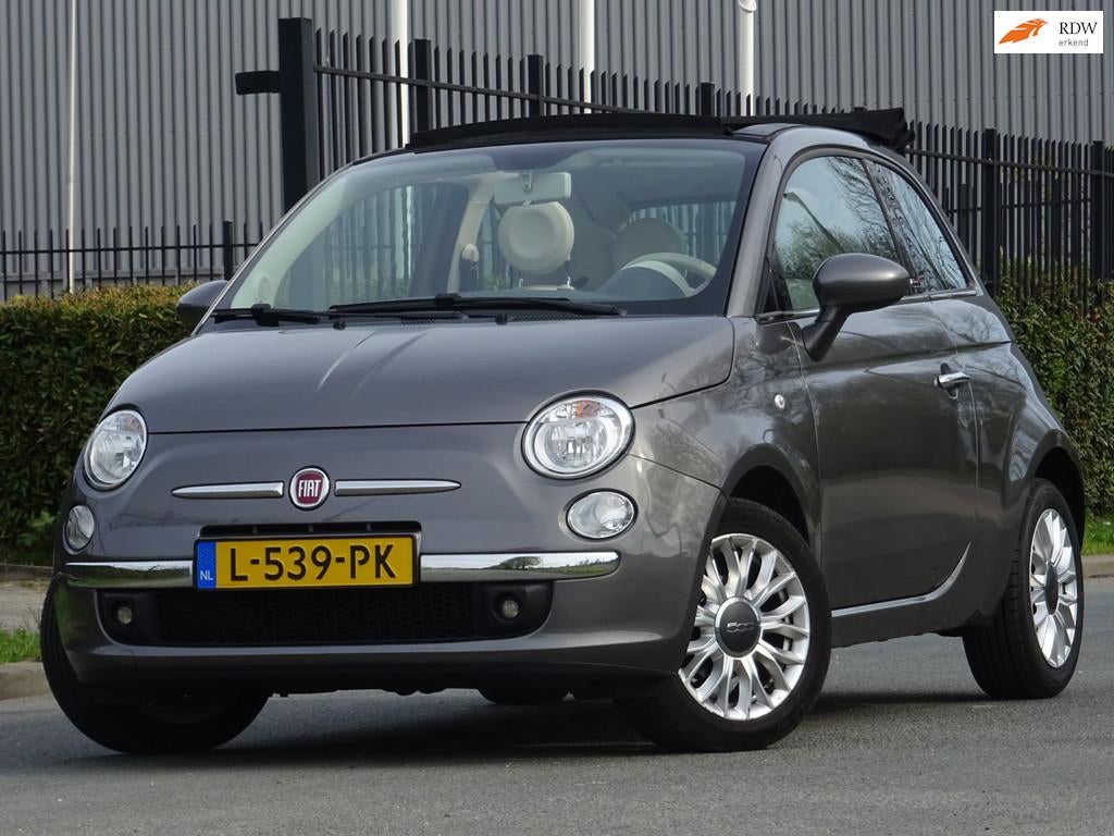 Fiat 500 C 1.2 Lounge BJ2015 75DKM AIRCO/APK 04-2027, Voorwielaandrijving, Parkeersensor, Gebruikt, 4 cilinders