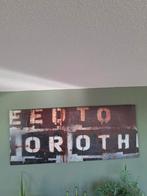 Olieverf schilderij op aluminium, Antiek en Kunst, Ophalen of Verzenden