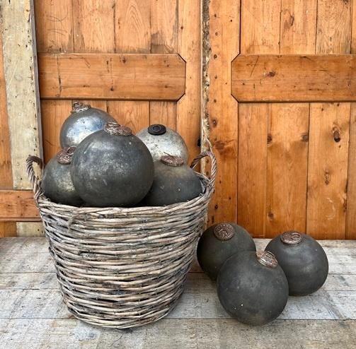 Kerstbal Ø 15 cm heksenbal 'Soda' lijn dik glas PRIJS STUK, Diversen, Kerst, Ophalen of Verzenden, Zo goed als nieuw