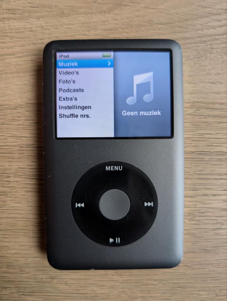 Apple iPod Classic (7th gen) 160GB inclusief originele kabel, Audio, Tv en Foto, Mp3-spelers | Apple iPod, 40 GB en meer, Gebruikt