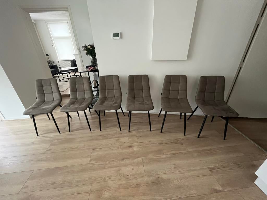 Eetkamer stoelen 6x, Huis en Inrichting, Ophalen, Overige materialen, Eetkamer stoel, Overige kleuren