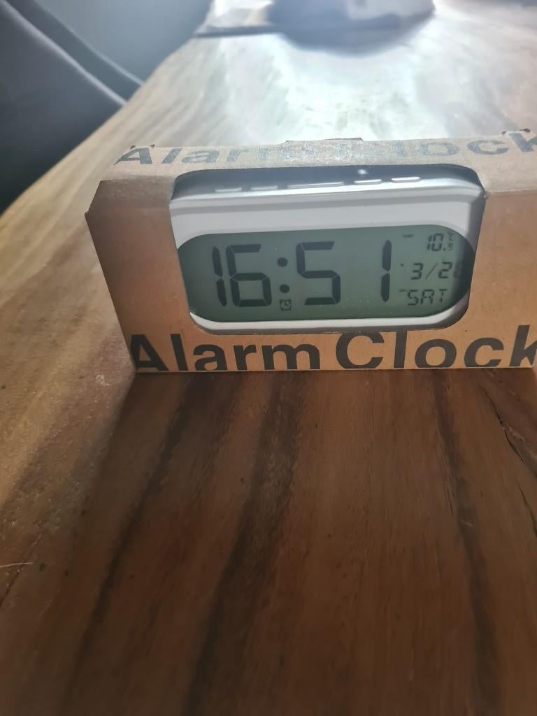 wekker wit, Ophalen of Verzenden, Nieuw, Digitaal