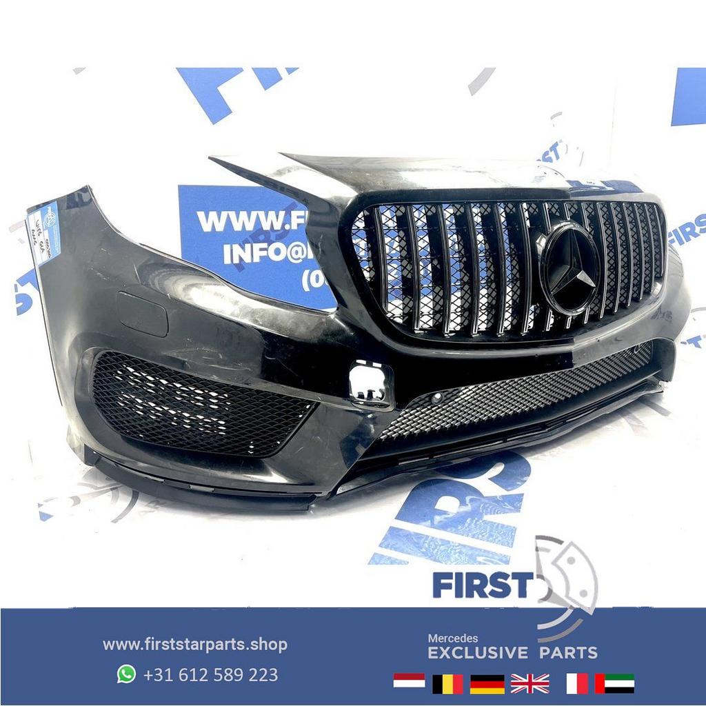 W156 GLA AMG BUMPER X156 VOORBUMPER ZWART WIT GRIJS PRE FACE, Gebruikt, -, Voor, Ophalen of Verzenden