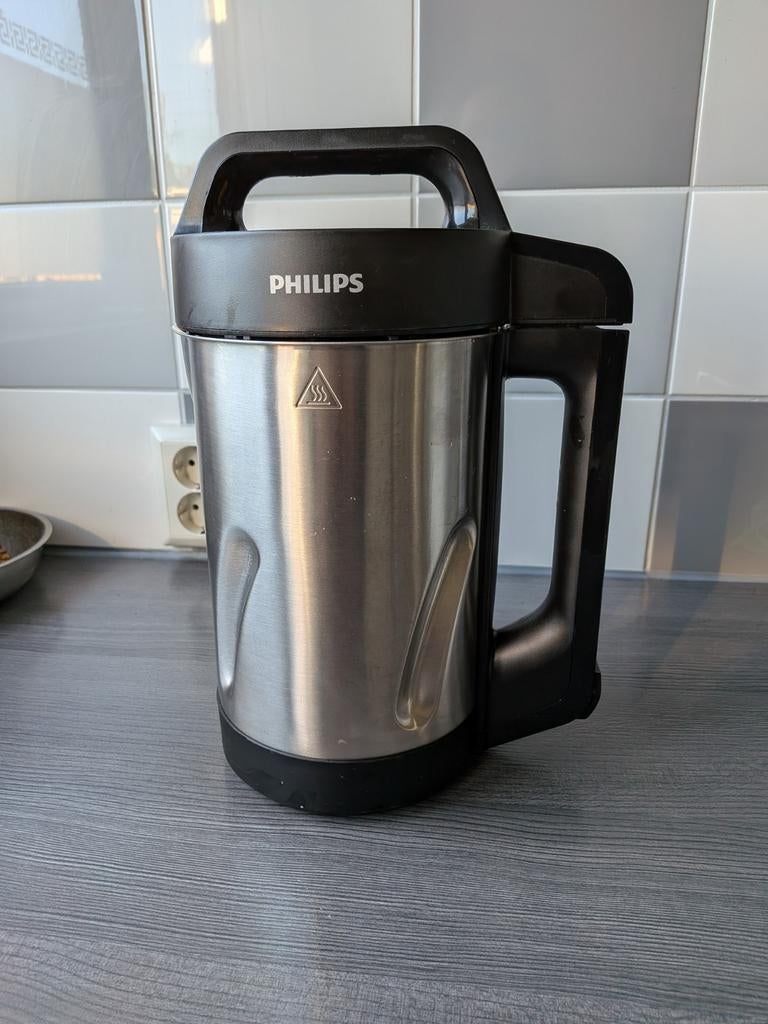 Philips SoupMaker HR2204/90 - Zilver/Zwart, 1 tot 2 liter, 3 snelheden of meer, Ophalen of Verzenden, Zo goed als nieuw