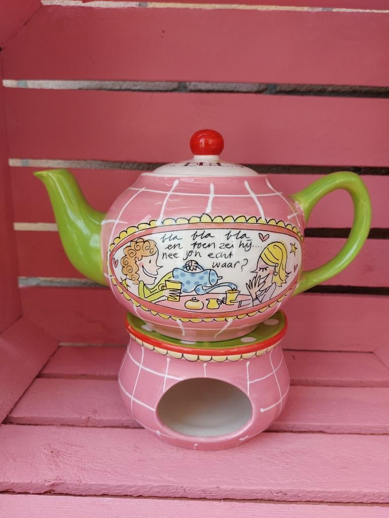 Blond Amsterdam theepot met theelicht, Blond Amsterdam, Overige typen, Ophalen of Verzenden, Zo goed als nieuw