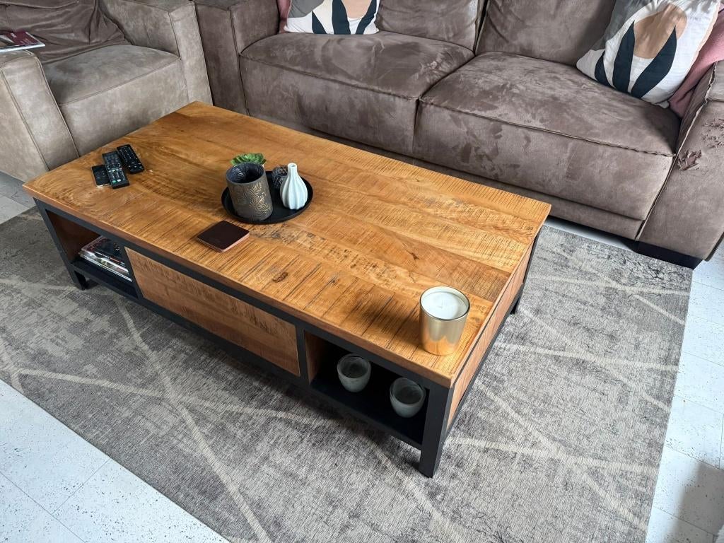 Salontafel | Industrieel (Indusy van Profijt Meubel), Gebruikt, 100 tot 150 cm, 50 tot 100 cm, Minder dan 50 cm