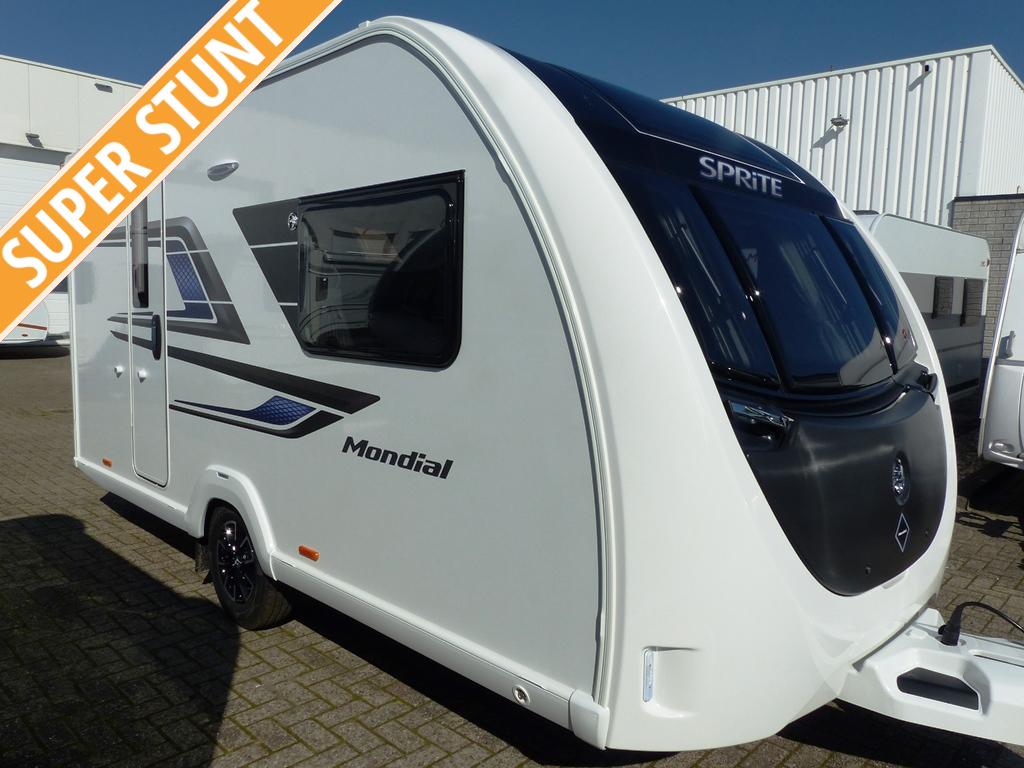 Sprite Mondial 420 SE SUPERSTUNT!, Caravans en Kamperen, Overige typen, Standaardzit, Schokbreker, Tot en met 2