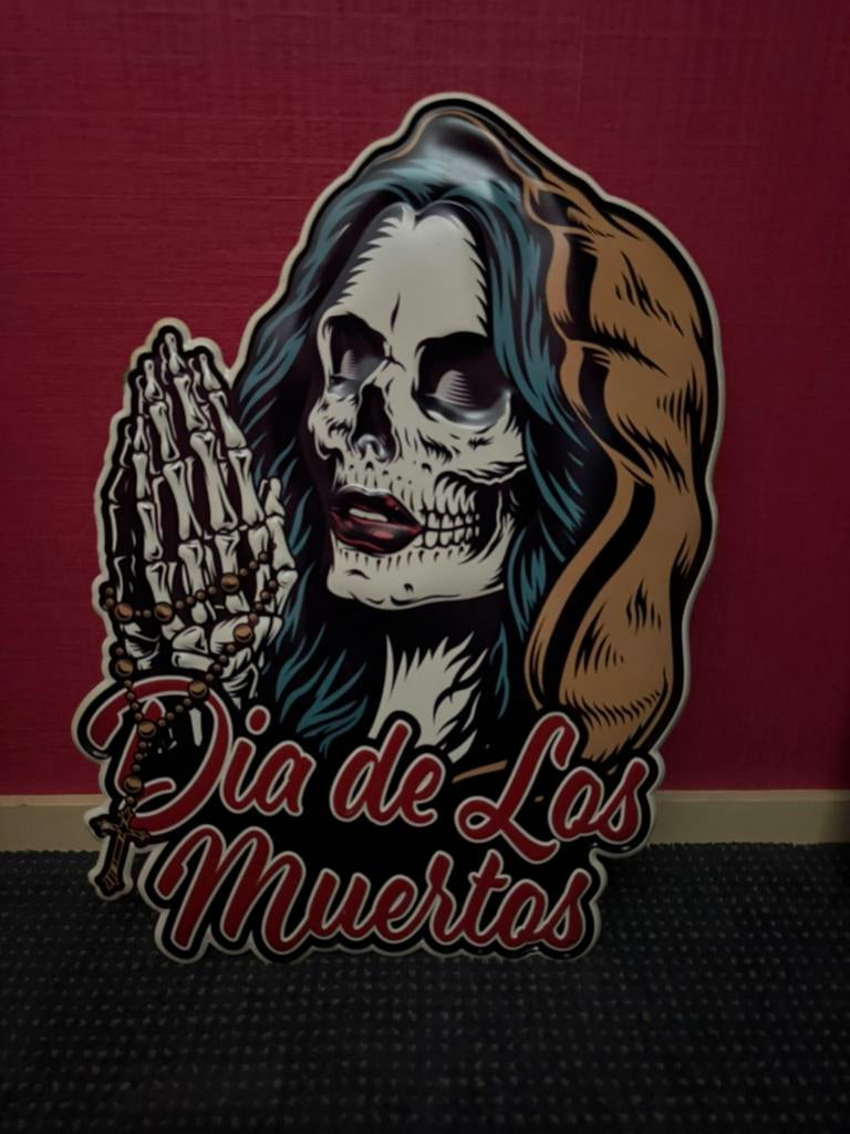 Dia de Los Muertos Mexico, Verzamelen, Ophalen of Verzenden, Reclamebord