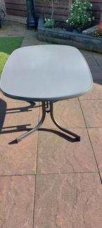 tuintafel, Tuin en Terras, Tuintafels, Ophalen of Verzenden, Gebruikt, Rechthoekig, Aluminium