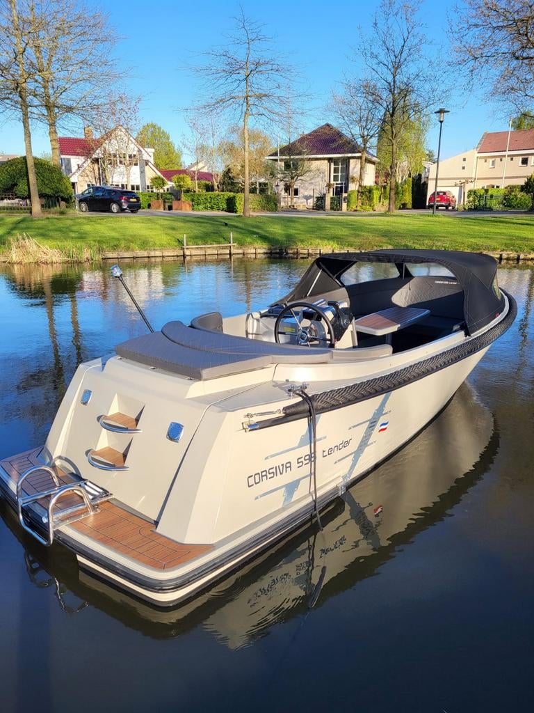 Corsiva 595 tender -2023-Steengrijs-ZGAN-🇳🇱, Ophalen, 10 tot 30 pk, Zo goed als nieuw, 3 tot 6 meter
