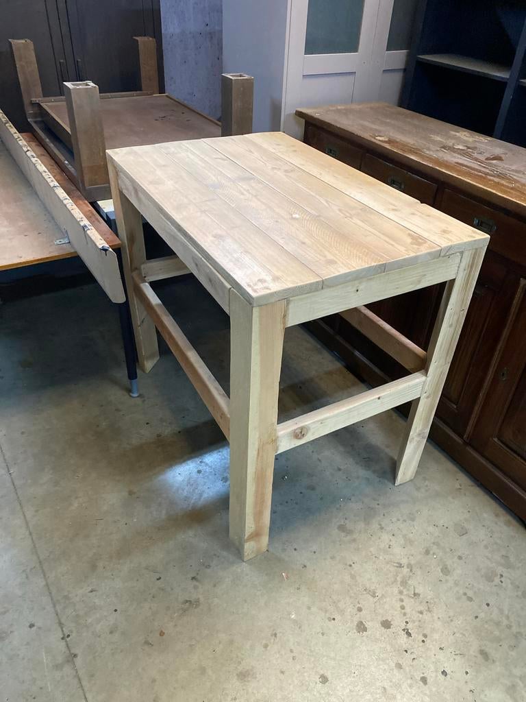 Houten statafel 118 x 78 x 103 cm, Ophalen of Verzenden, Gebruikt