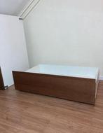2x Bedlades IKEA - Bruin/Wit, Huis en Inrichting, Ophalen of Verzenden, Gebruikt, 25 tot 50 cm, Minder dan 100 cm