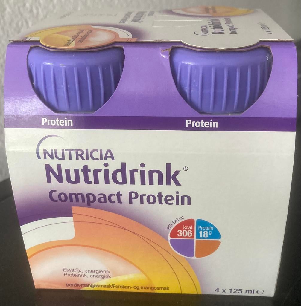 Nutricia Nutridrink Compact - vanille - 20 flesjes, Ophalen