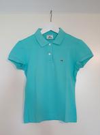 Lacoste turkoois dames polo maat 36, Blauw, Ophalen of Verzenden, Zo goed als nieuw, Korte mouw