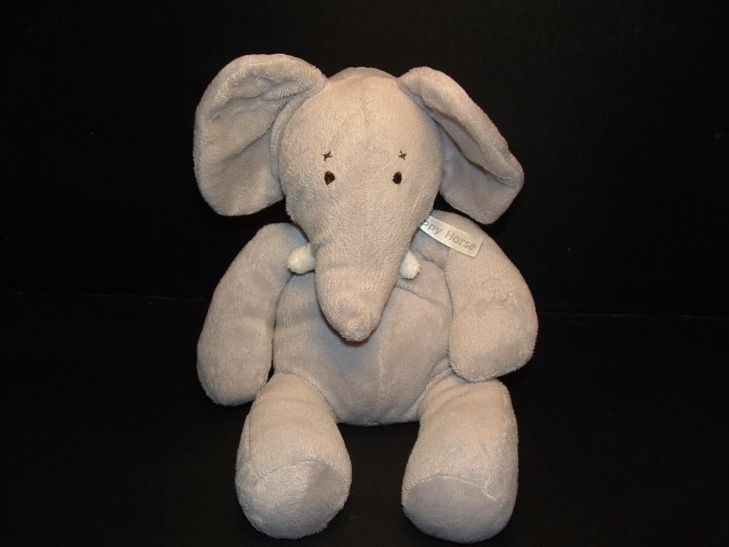 HAPPY HORSE OLIFANT ELEPHANT NR1 VELOURS GRIJS MET, Ophalen of Verzenden, Nieuw, Overige typen