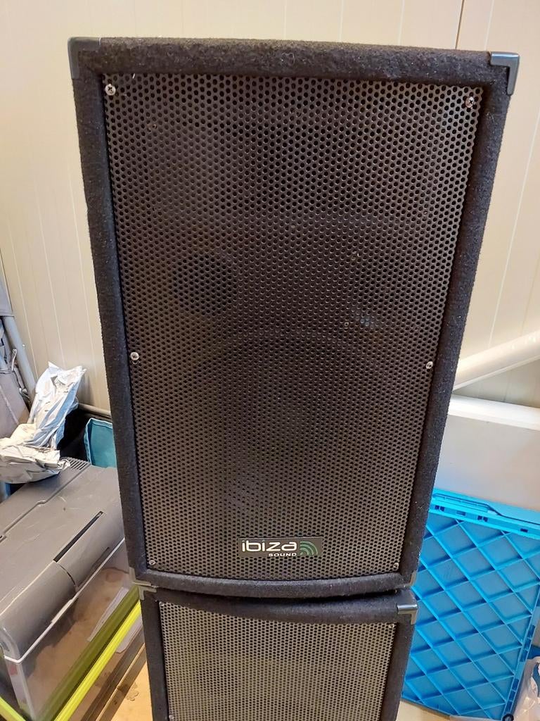 Ibiza Sound CUBE1812 Professionele Luidsprekers (Set van 2), Audio, Tv en Foto, Luidsprekers, Gebruikt, 120 watt of meer, Front, Rear of Stereo speakers