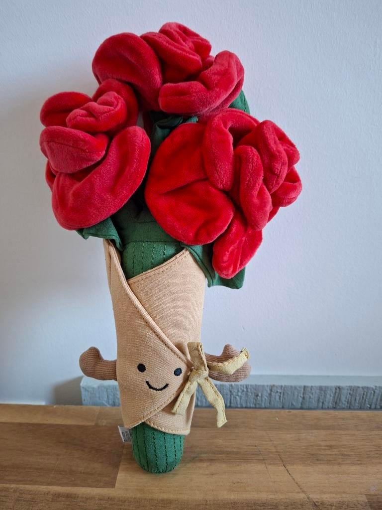 Jellycat Amuseables Rozenboeket Knuffel, Kinderen en Baby's, Speelgoed | Knuffels en Pluche, Zo goed als nieuw, Overige typen