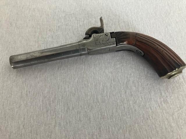 percussie pistool, Verzamelen, Militaria | Algemeen, Overige soorten, Overige typen, Overige gebieden, Ophalen of Verzenden