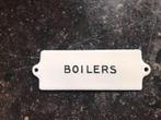 Antiek emaille bordje Boilers, Ophalen of Verzenden