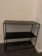 Side table zwart, Huis en Inrichting, Tafels | Sidetables, Ophalen, Zo goed als nieuw, 25 tot 50 cm, Rechthoekig