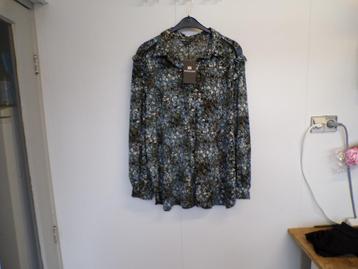 Blouse Exxcellent groen/blauw/offwh/zwart 54 nieuw! beschikbaar voor biedingen