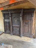 Biechtstoel-Front bichtstoel-Eiken biechtstoel-Houtsnijwerk, Ophalen of Verzenden
