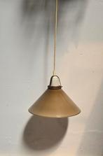 Vintage melkglas lamp rooklamp Franse driehoek hanglamp, Huis en Inrichting, Lampen | Hanglampen, Ophalen, Gebruikt, Glas, Nvt