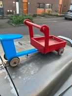 Vintage Houten Loopwagen / Duwwagen Speelgoed, Ophalen, Gebruikt, Duw- of Trekspeelgoed