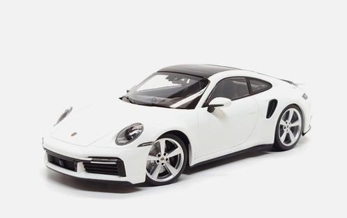 1:18 - Porsche 911 992 Turbo S - 2021 - Wit - PRE ORDER, Hobby en Vrije tijd, Modelauto's | 1:18, Nieuw, Auto, MiniChamps, Ophalen of Verzenden