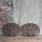 1x Ovale gietijzeren onderzetter 24x18cm *Etage3*, ., Ophalen of Verzenden, Zo goed als nieuw, .